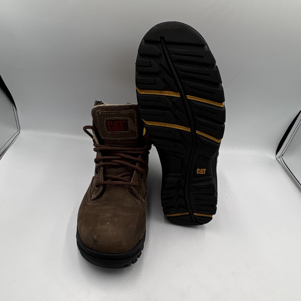 Caterpillar Tess Sundance Brown Leather EH Work Boots, Women's 7.5 Wide - Picture 6 of 14